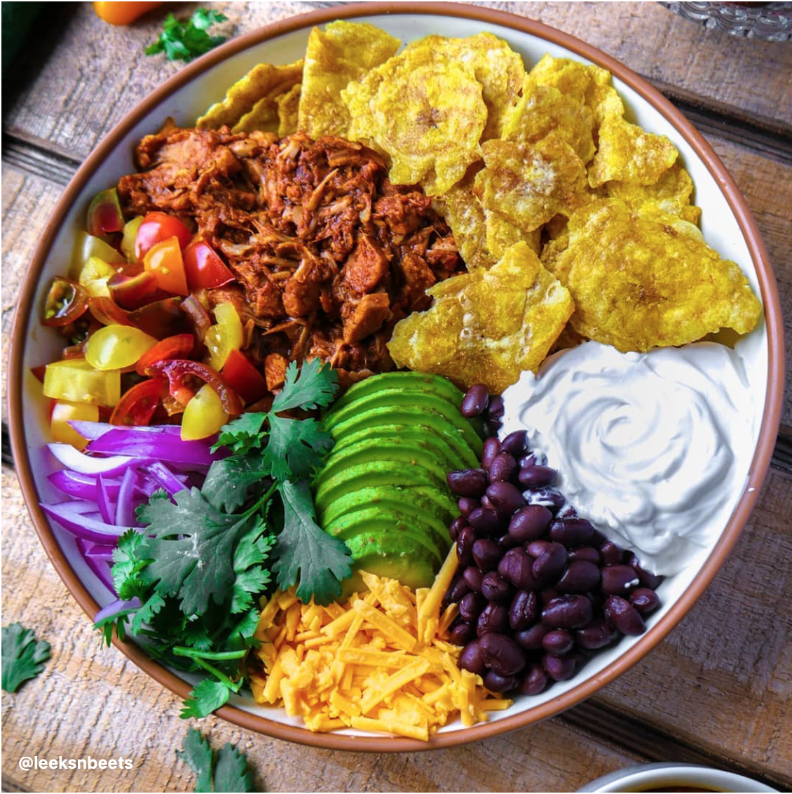 Nacho Bowl Vegano De Platanos